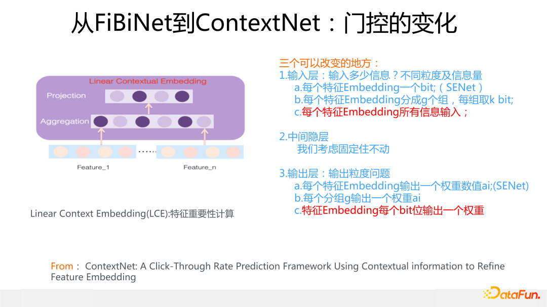 从FiBiNet到ContextNet：门控的变化