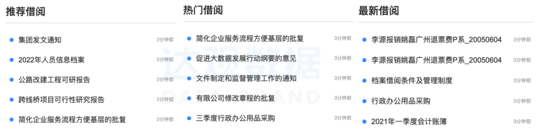档案智能推荐实现推你所想,提高人效